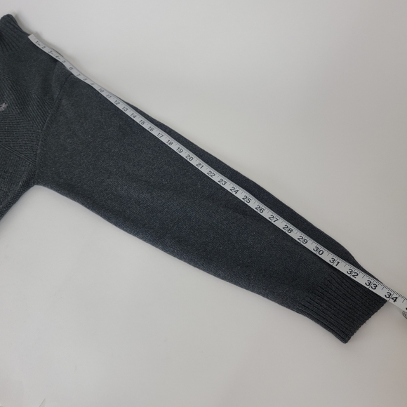 NWT US Polo Assn Pullover Quarter Zip High Neck Textured Sweater Faux Sherpa* - Picture 11 of 14